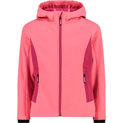 CMP - Kid G-Jacke mit fester Kapuze, Glanz-Fuxia, 110