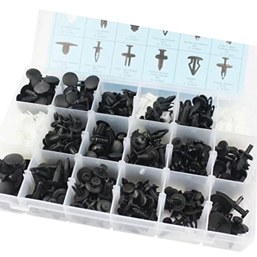 415 Pcs Car Push Retainer Kit and Free Fastener Remover,Assortment Universal Bumper Retainer Clips Push Type Retainers Set in Case Fits For GM Ford Toyota Honda Chrysler - Thumbnail 5