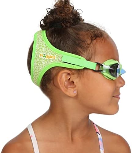 Frogglez Pain-Free Swim Goggles for Kids Under 10 (Ages 3-10), No Hair Pulling, Recommended by Olympic Swimmers