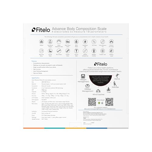 Fitelo Smart BMI Scale - Specifications
