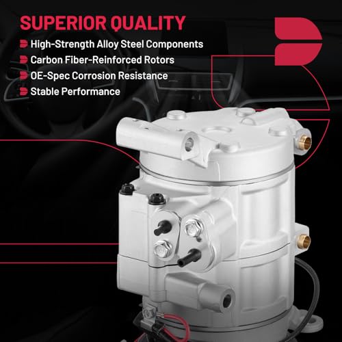 BDFHYK 158381 Air Conditioning A/C Compressor with Clutch Compatible with Mazda 3 L4 2.0L 2010 2011 2012 2013, 3 Sport L4 2.0L 2010-2013