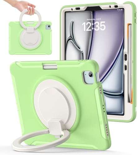 BATYUE Case for iPad Air 11 Inch M2 M3 M4, Air 4th 5th, Matcha Green