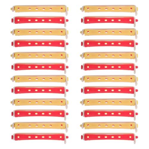 Healifty 24 piezas Rulos para Cabello Varillas de Permanente sin Calor Diseño Hueco para Protección Térmica Ondas Naturales Casa Herramientas para Peinados DIY