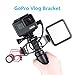 Produktbild Vlogging-Einrichtungshalterung für GoPro Hero 7 6 5 Sjcam EKEN Sportkameras gopro vlog Cage mit 2 1/4 '' - Stativgewinde für Mikrofonlicht