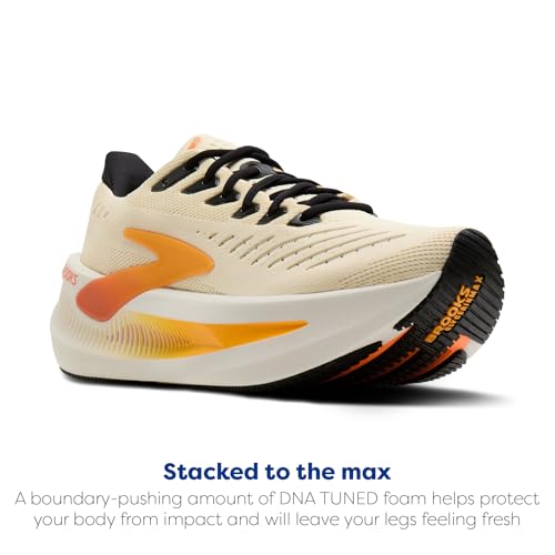 Brooks Men’s Glycerin Max 2 Neutral Running & Walking Shoe - Rutabaga/Orange/ShockingOrange - 8.5 Medium - image 4