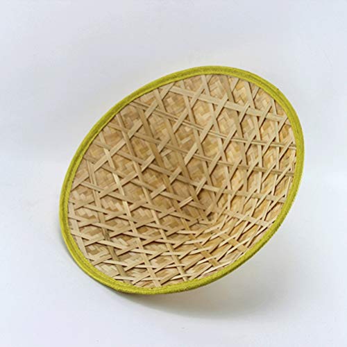 BESPORTBLE Chinês Chapéus Chapéu de Palha Chapéu Coolie Japonês Asiático Agricultor Chapéu DIY Acess
