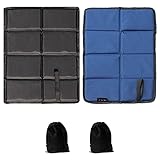 2 Cojines de Asiento Plegables para Exterior, Cojín de Asiento Térmico, Resistente al Agua, Cojín de Asiento Aislante, Esterilla de Asiento, Asiento de Exterior, Cojín para Jardín, Camping o Picnic