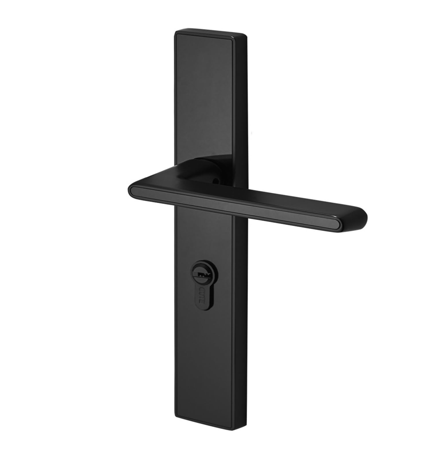 Verrou de porte coulissante noir pour abri et jardin en métal