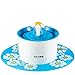 YOUTHINK Automatisch Trinkbrunnen für Katzen und Hunde mit 3 Filtern 2 Blumen Düse 1 Silikonmatte Haustier Wasserspender Näpfe BPA Frei,1.6L,Blau