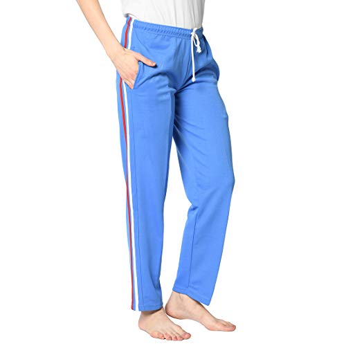 Image of Mack Jonney Women's Regular Fit Cotton Track Pants | Lower |Pajama |Lounge Pant for Women-D6 BLK 01