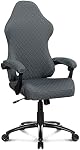 Deisy Dee ONLY Gaming Chair Covers, Stretchy Polyester Covers for Reclining Racing Gaming Chairs, Grey, Special Feature: Stretch Fit