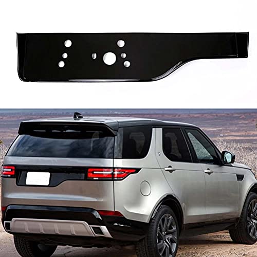 Cubierta de placa de matrícula de puerta trasera de coche ABS para Land Rover Discovery 5 LR5 2017-2018 soporte de placa de registro embellecedor de etiqueta de parachoques Cover