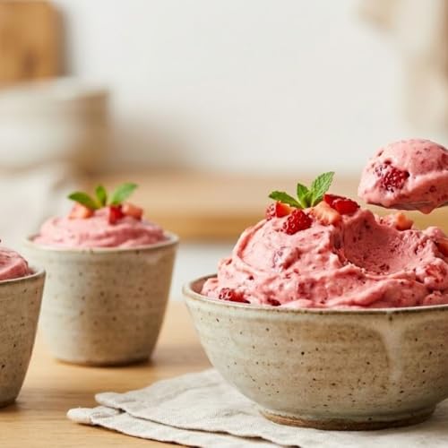 Gelato alle fragole facilissimo, senza gelatiera e con yogurt!