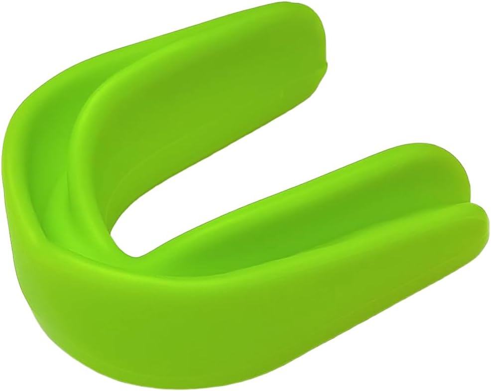 Amber Fight Gear Professional Boil & Bite Mouth Guard – Custom Fit Mouthpiece for Boxing, MMA, BJJ & Football – BPA-Free Breathable Sports Protection for Youth & Adults – Lime Green - Pack of 1