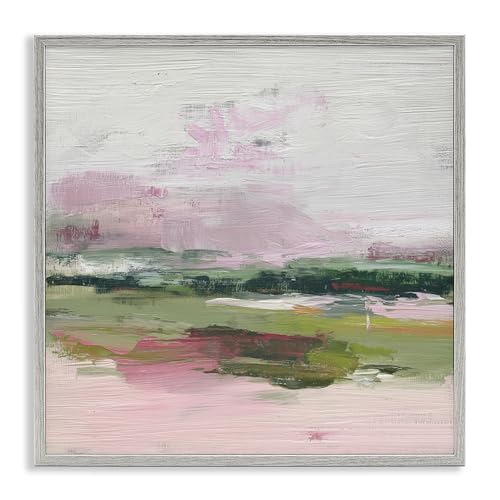 'Hills In Bloom Abstraction'| Framed Giclee Art