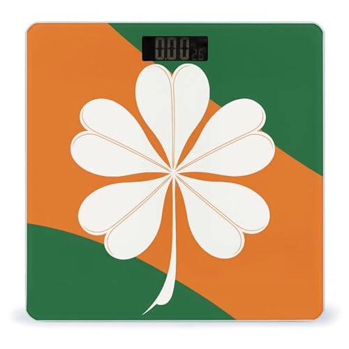 Báscula digital de baño con vidrio templado y pantalla LCD miniatura 1