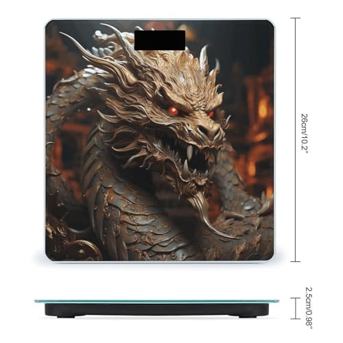 Báscula digital para baño con vidrio templado y display LCD miniatura 2
