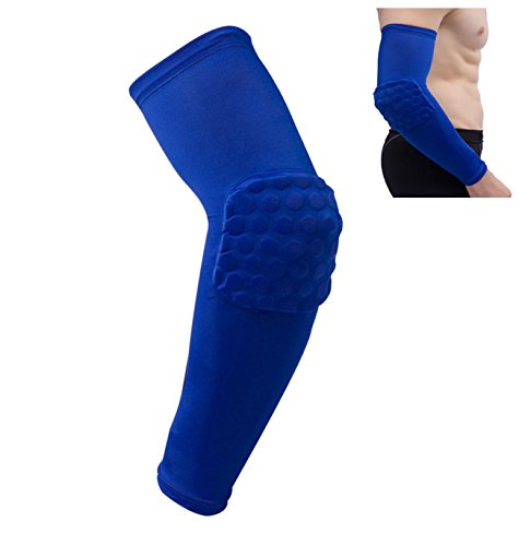 Nema Honeycomb Crashproof Basketball Arm Sleeve Elbow Support - Blue - XL 1