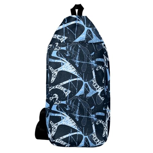 Sac à dos abstrait compact contre le mal de dos en voyage