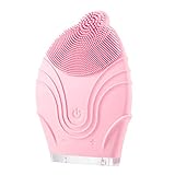 Yjdr Sonic Gesichtsreinigungsbürste, elektrisches Reinigungssystem for die Tiefenreinigung Hautpflege, Gesichtsmassage Pinsel und USB-Ladekabel (Color : Rosa)