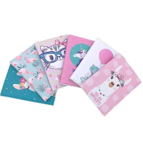 Bestmaple Capa fofa para passaporte de desenho animado de couro PU para viagem passaporte, porta-car