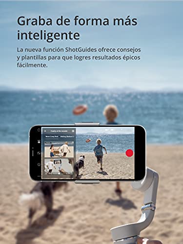 Cardán de 3 ejes DJI OM 5 portátil y plegable con guías de disparo para iPhone y Android 7