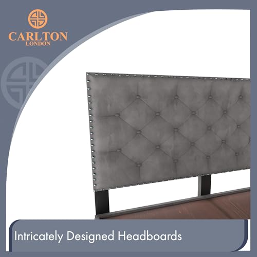 Image of Wooden Modern Upholstered King Size Bed for Bedroom | Wooden Double Bed Without Storage | Platform Cot Upholstered Bed with Upholstery Fabric | Engineered Wood | 6.5 x 6 Ft | Mine