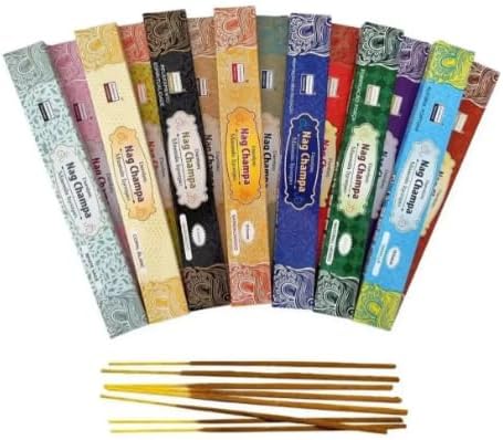 Kit Incenso Massala Nag Champa Darshan 14 Caixinhas com 15g Linha...