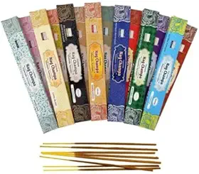Kit Incenso Massala Nag Champa Darshan 14 Caixinhas com 15g Linha Completa Sem Carvão