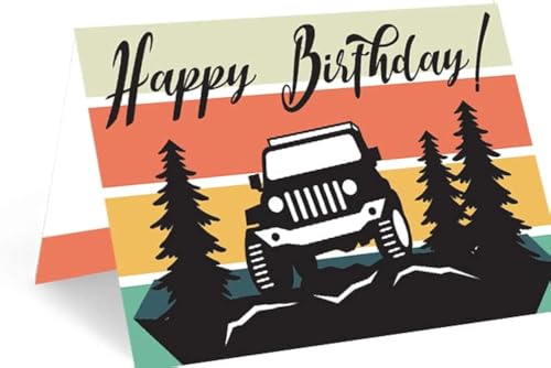 Jeep Happy Birthday�J�[�h�ƕ��� (�W�[�v�n�b�s�[�o�[�X�f�[�J�[�h �V���O��)