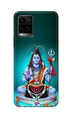 Image of PRINTFIDAA Printed Hard Back Cover Case for Vivo Y33S | Vivo Y33T | Vivo Y32 Back Cover (Lord Shiva) -1803