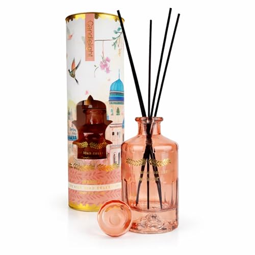 Image of Pomegranate & Cassis Reed Diffuser 250ml – Luxury Home Fragrance | Premium Blush Glass Bottle | Gift-Ready for Birthdays, Anniversaries & Housewarmings