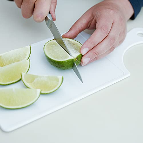 Tabla de cortar rectangular de plástico Chef Craft blanca miniatura 4