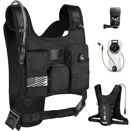 OUTSKIRT Running Hydration Vest Backpack, Lightweight Adjustable Chest Pack with