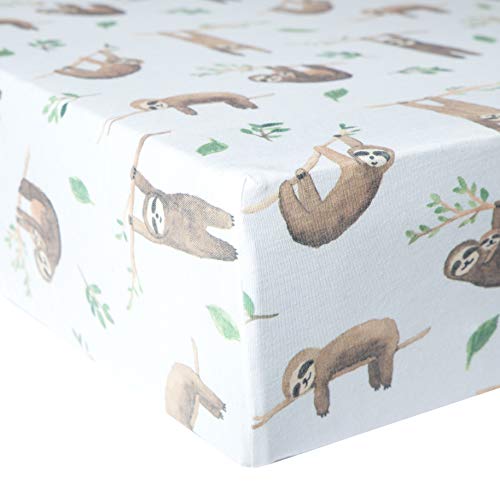 Image of Copper Pearl Premium Knit Crib Sheets: Breathable and Soft, Fitted for Standard Mattresses, Perfect for Baby Registry or Shower Gift, Noah