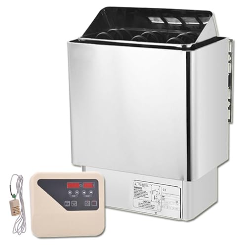 Gvqng Chauffe-Sauna Électrique 3-9 KW, Acier Inoxydable