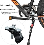Souke Sports Kickstand de vélo réglable pour 24-26 pouces Centre de vélo-Mont Aluminium Kick Stand