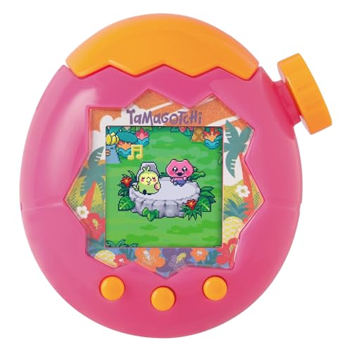 TAMAGOTCHI Paradise Orange Tropics Shell Digital Pet - Zooming Worlds Toy