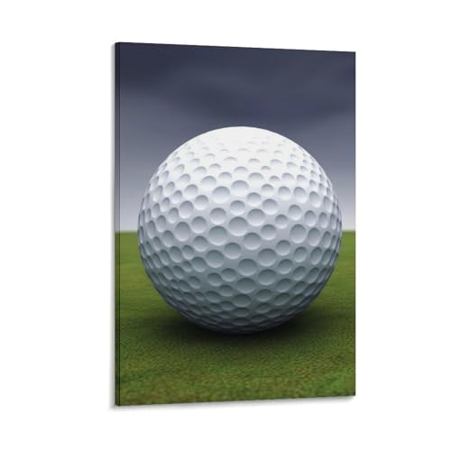 Toile murale de golf avec cadre pour habiller un mur de salon