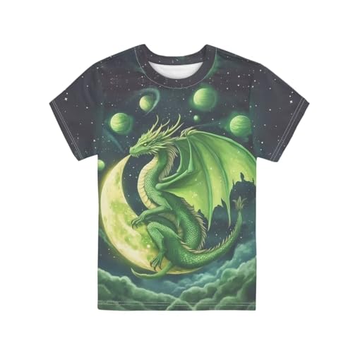Image of Kids Graphic T-Shirt Boys Girls Novelty Tees Top Short Sleeve Shirts Summer Blouses 3-16