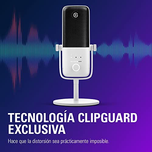 Elgato Wave:3 White - Micrófono Condensador USB Profesional para Streaming, Podcast, Juegos, Oficina, casa, Software Mezclador Gratis, plugins de Efectos, antidistorsión, Plug n Play, Mac, PC - imagen 6