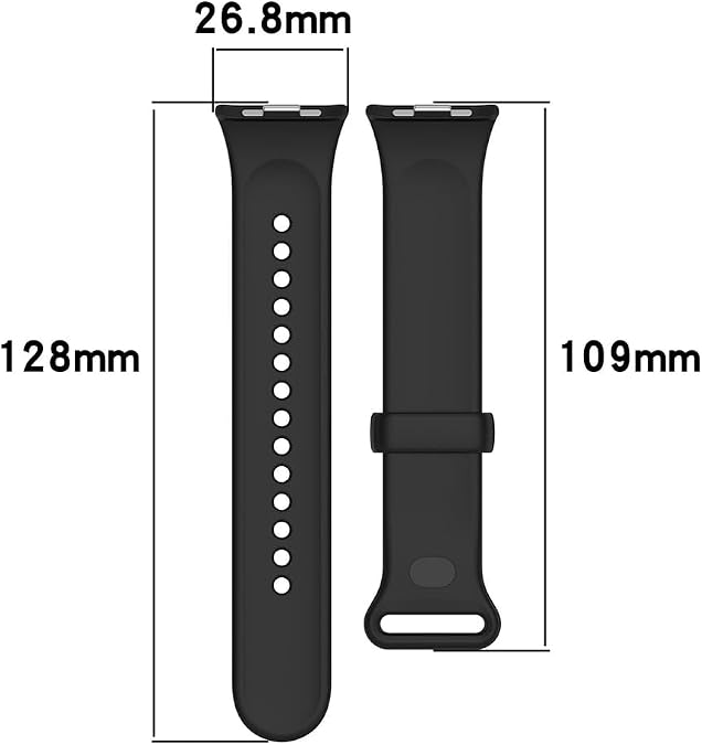 BYISYUE Watch Strap for Xiaomi Smart Band 9Pro / 8 Pro /10 Pro, Silicone Sport Replacement Band for Redmi Watch 5 / Watch4 / Watch 6/6 Lite/ 6 Active