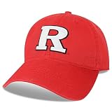 Legacy NCAA Officially Licensed Baseball Hat, Rutgers Scarlet Knights, Lightweight Cap for Men & Women, Relaxed Twill Adjustable (EZA), Scarlet, One Size Fits Most, Adjustable Fabric Closure