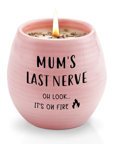 Bougie parfumée lavande contre le stress : le cadeau maman fait main idéal