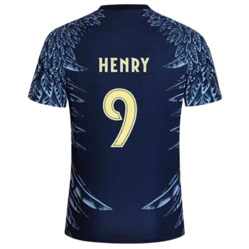 Club Mexico America Henry #9 Zendejas #10 Fidalgo #8 Mens Soccer Jersey Fan EditionShort Sleeve Shirt Home & Away 2025/26 (US Alpha Medium Regular Regular Navy/Yellow/Blue #9)