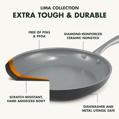 Greenpan CW0004251 Lima Hard Anodized Healthy Ceramic Nonstick 12.5 Inch Wok Pan thumb #2