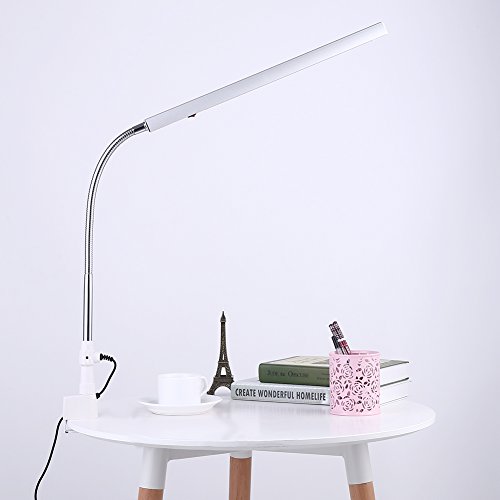 Clip on Dimmable LED Desk Lamp, Office Lamp, Eye-caring for Working for Reading(British regulatory) - Image 3