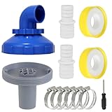 HUAREW Pool Einlaufdüse Drehbar 360°, Einlaufdüse Pool 32mm, Einströmdüse Pool Zubehör, Einströmdüse für Stahlwandpool, für Intex Bestway Pool Düse Auslass Ausströmer Zubehör