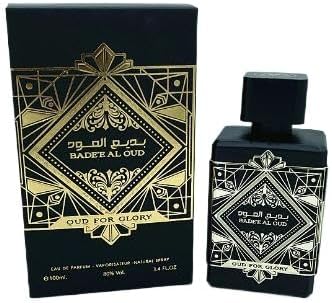 Perfumes Rattafa Perfume BADE'E AL OUD Arabic Perfume Long Lasting Fragrance Unisex Trade Perfume 100ml (Black)