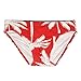 UXH Swimwear Men Sexy Swim Briefs Fashion Low Watist Swimsuits Swim Briefs Bikini Board Surf Shorts Trunk (US, Alpha, X-Large, Regular, Regular, Red)